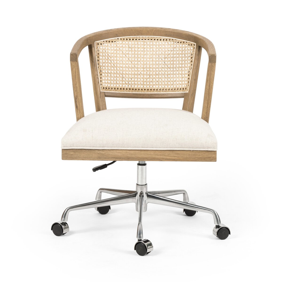 Chaise de bureau Loren, chêne miel clair