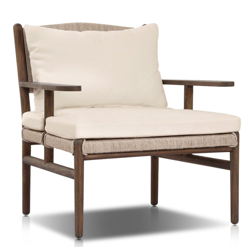 Chaise longue d'extérieur en teck Bayside