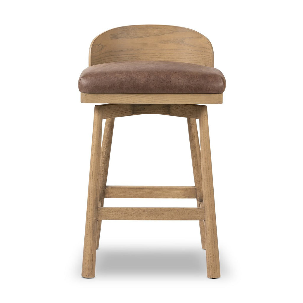Tabouret de cuisine pivotant en bois flotté