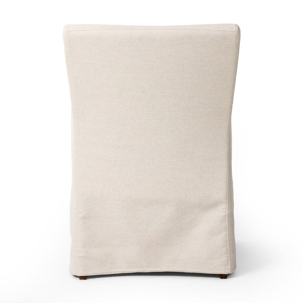 Fauteuil de salle à manger recouvert de tissu Lita