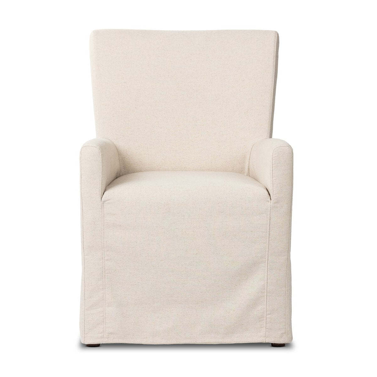 Fauteuil de salle à manger recouvert de tissu Lita