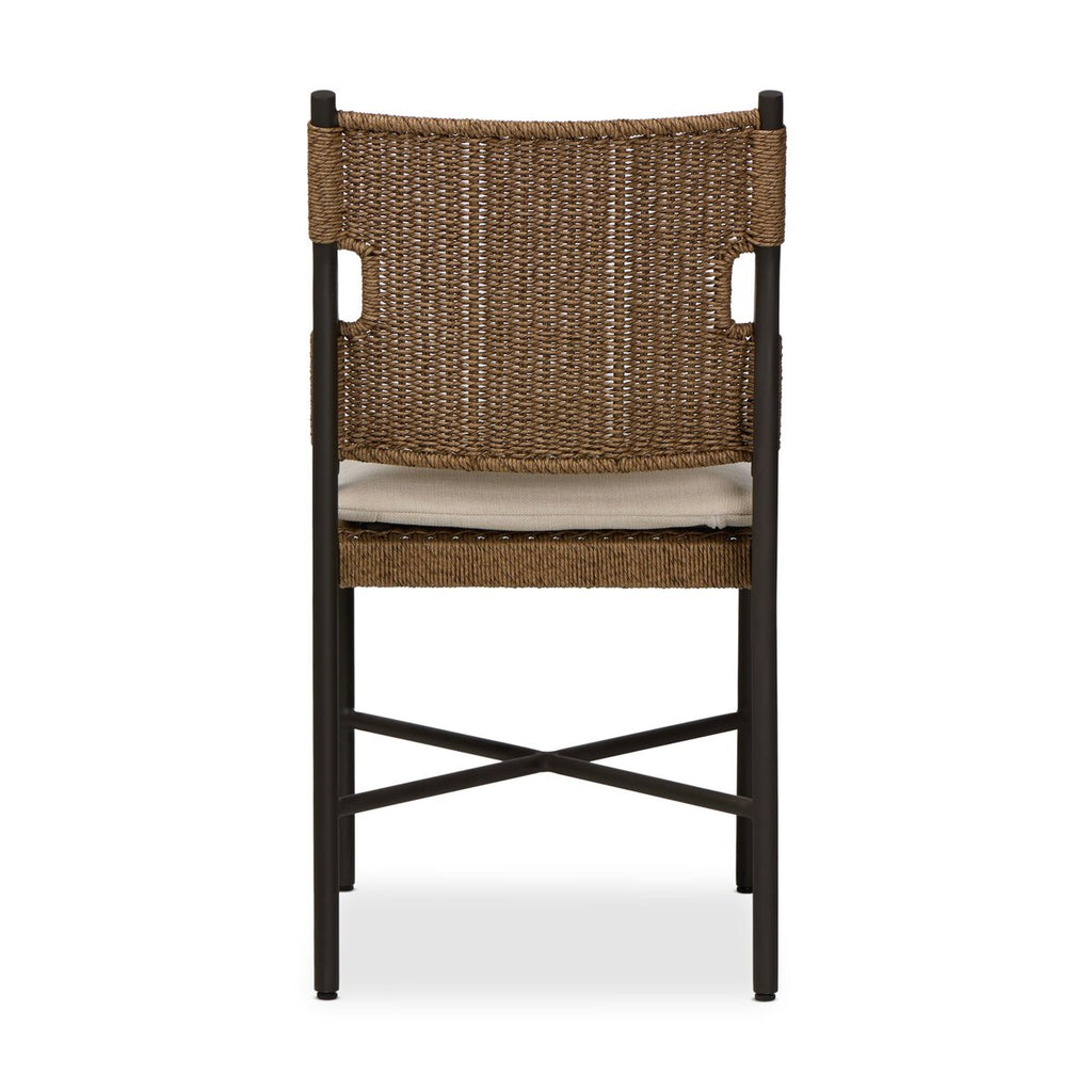 Fauteuil de salle à manger d'extérieur tissé Ridge