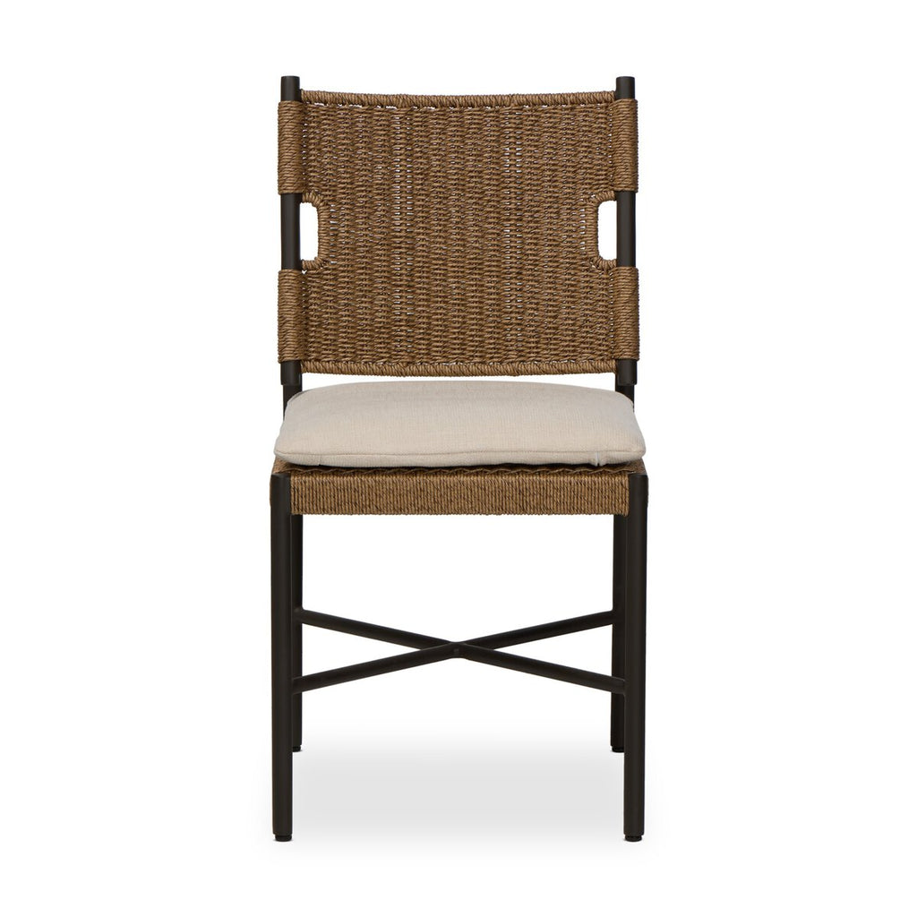 Fauteuil de salle à manger d'extérieur tissé Ridge