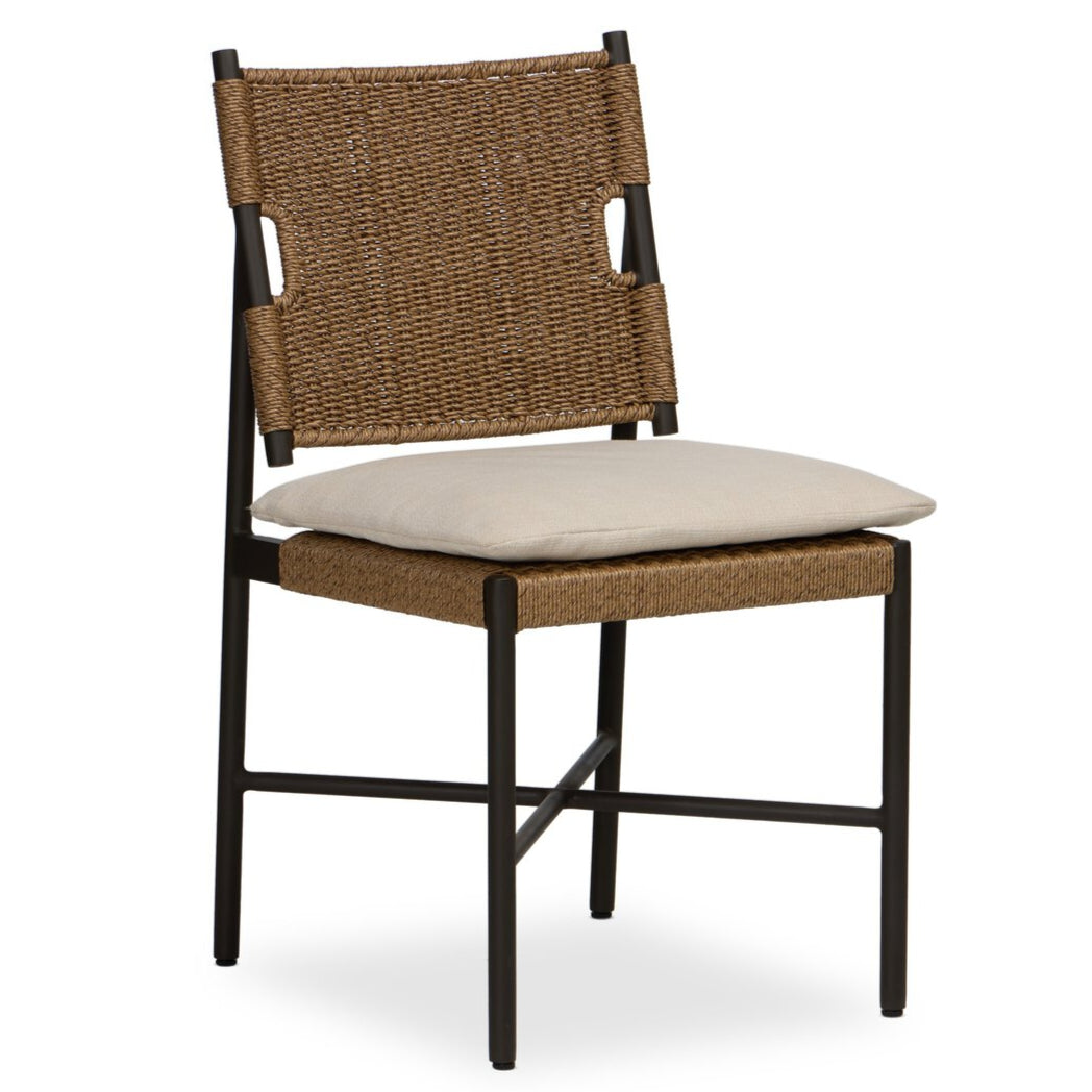 Fauteuil de salle à manger d'extérieur tissé Ridge