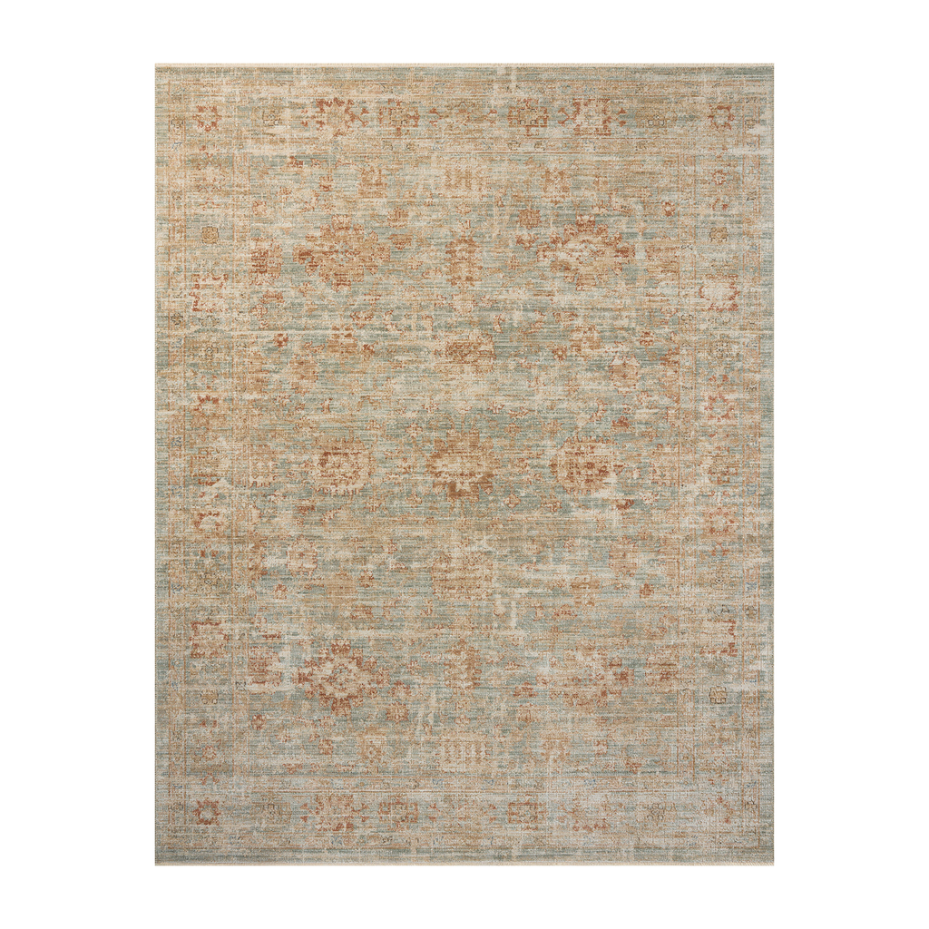 Heritage - Tapis Aqua / Terracotta