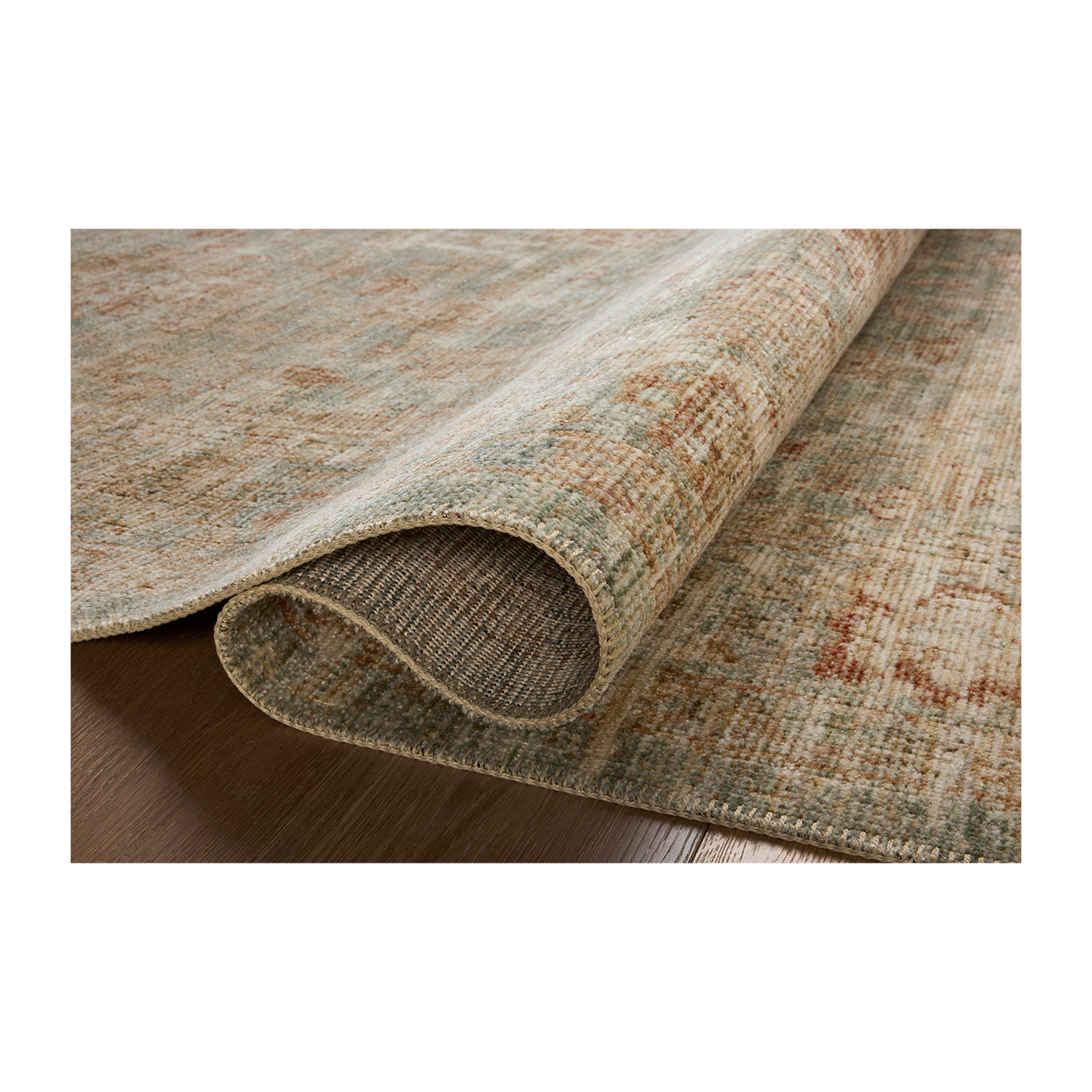 Heritage - Tapis Aqua / Terracotta