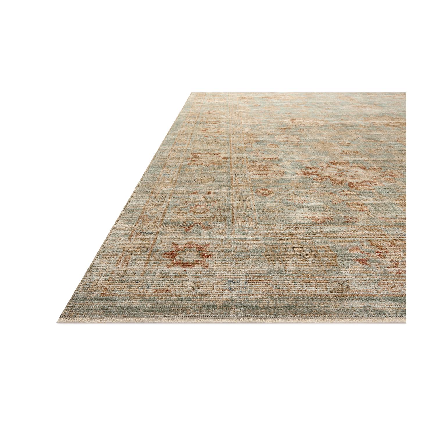Heritage - Tapis Aqua / Terracotta