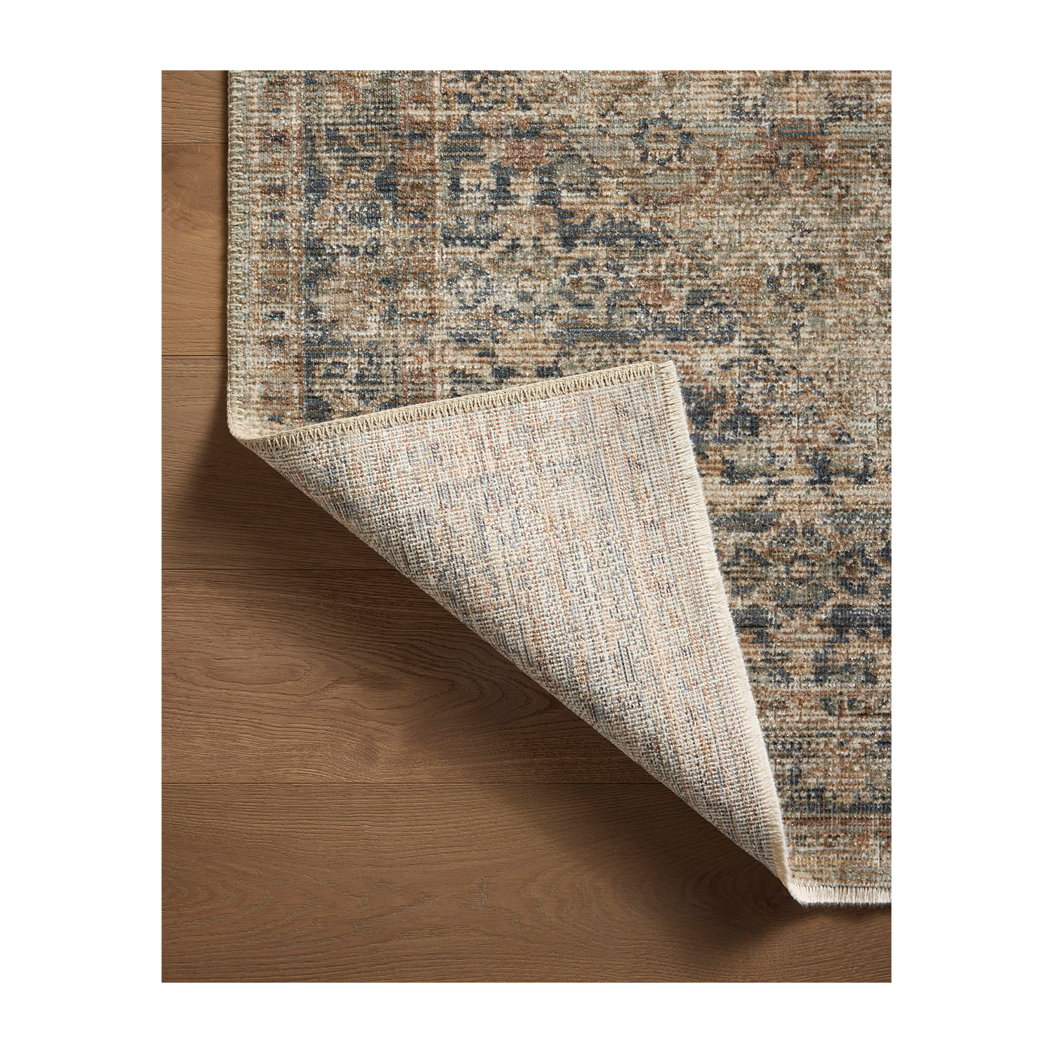 Tapis Heritage - Sauge / Bleu marine