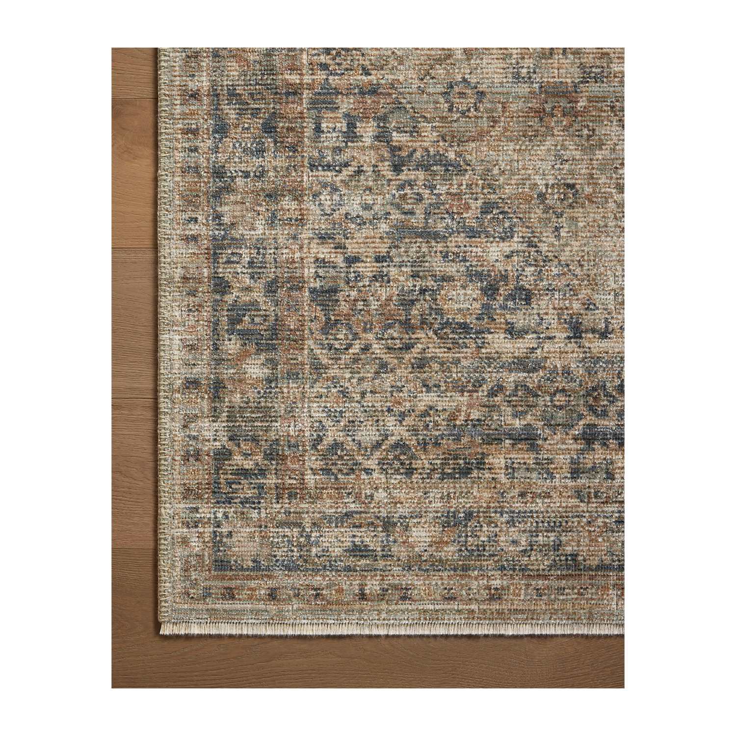 Tapis Heritage - Sauge / Bleu marine
