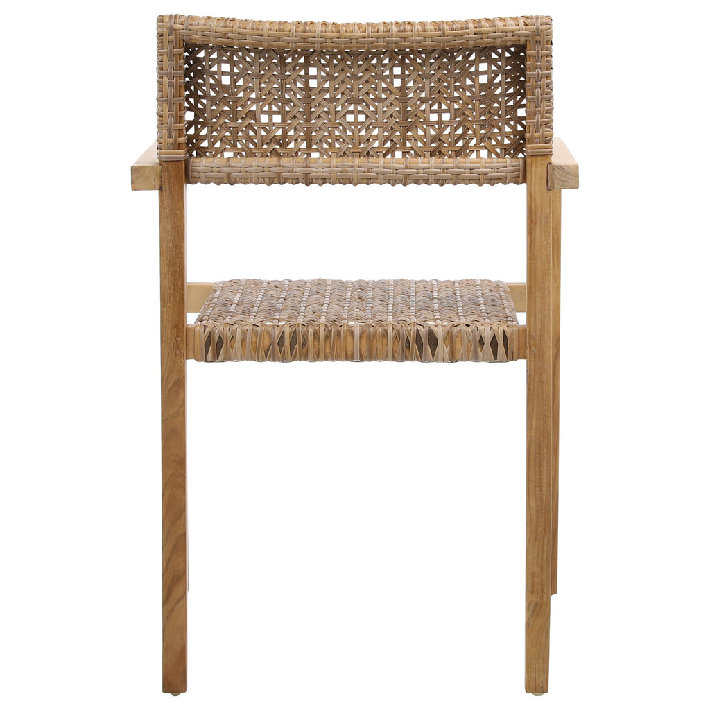 Ensemble de 2 chaises de salle à manger d'extérieur Leta