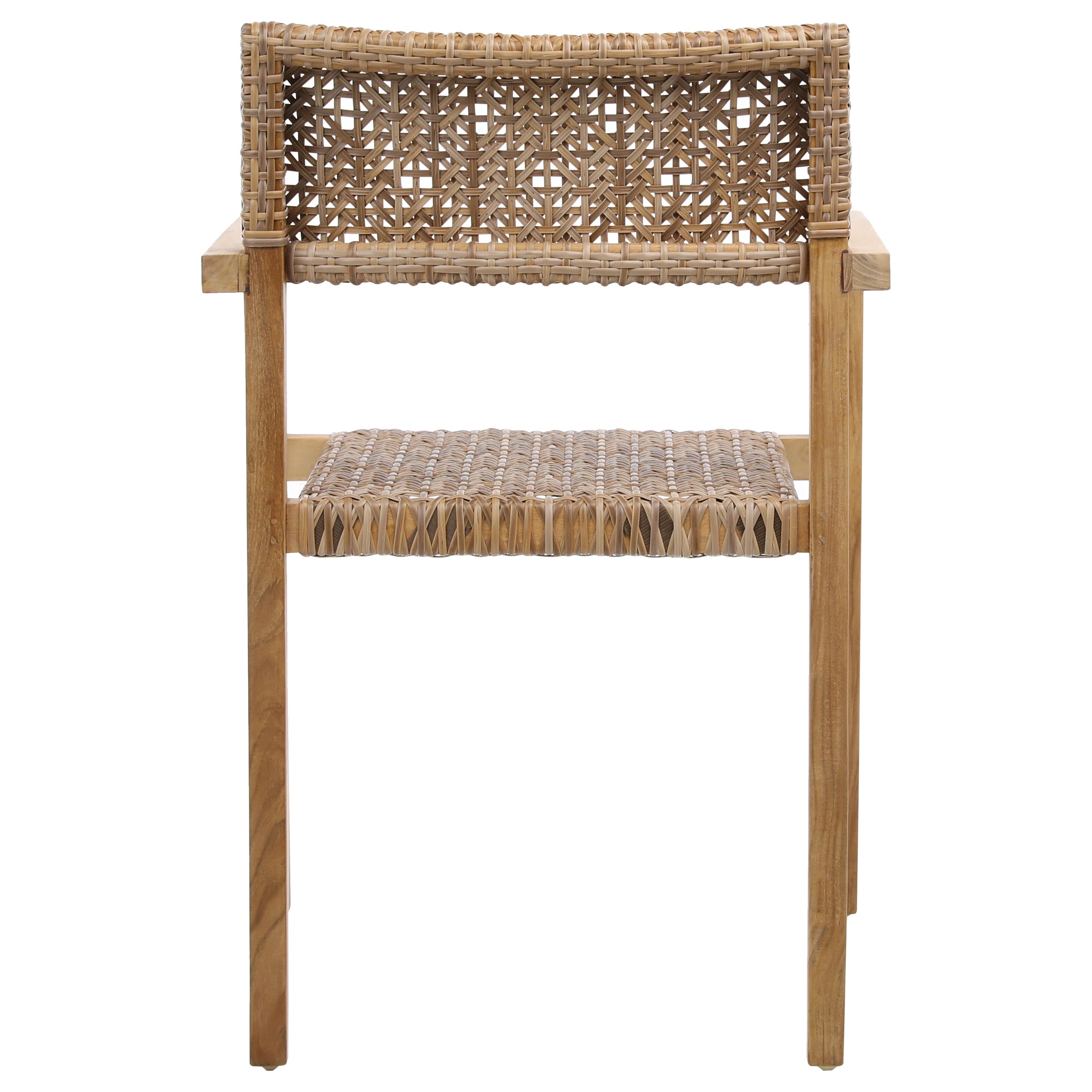 Ensemble de 2 chaises de salle à manger d'extérieur Leta