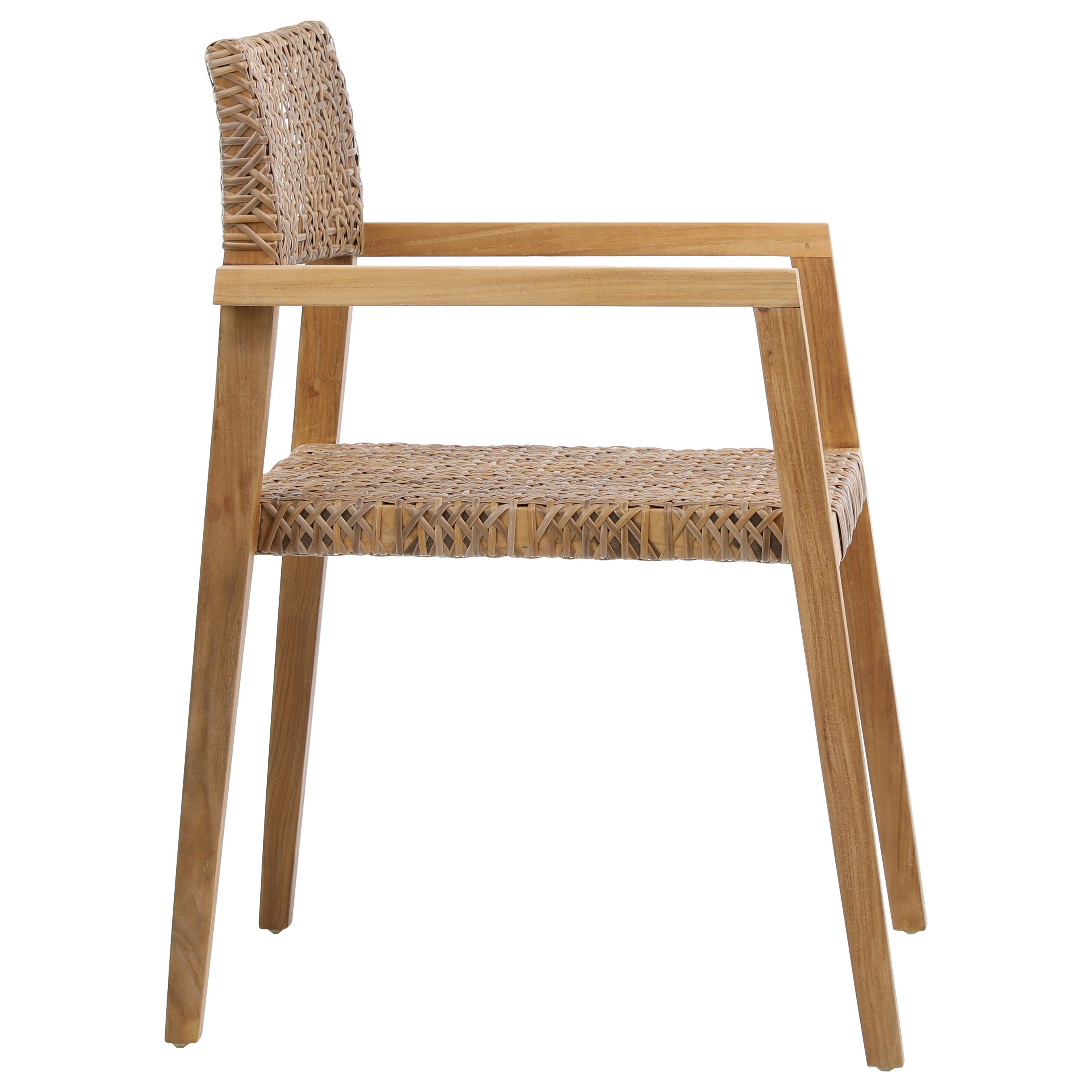 Ensemble de 2 chaises de salle à manger d'extérieur Leta