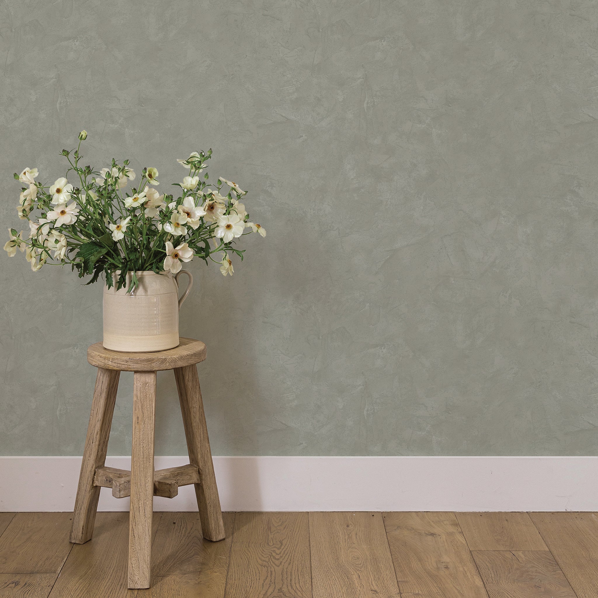 Papier peint imitation argile romaine