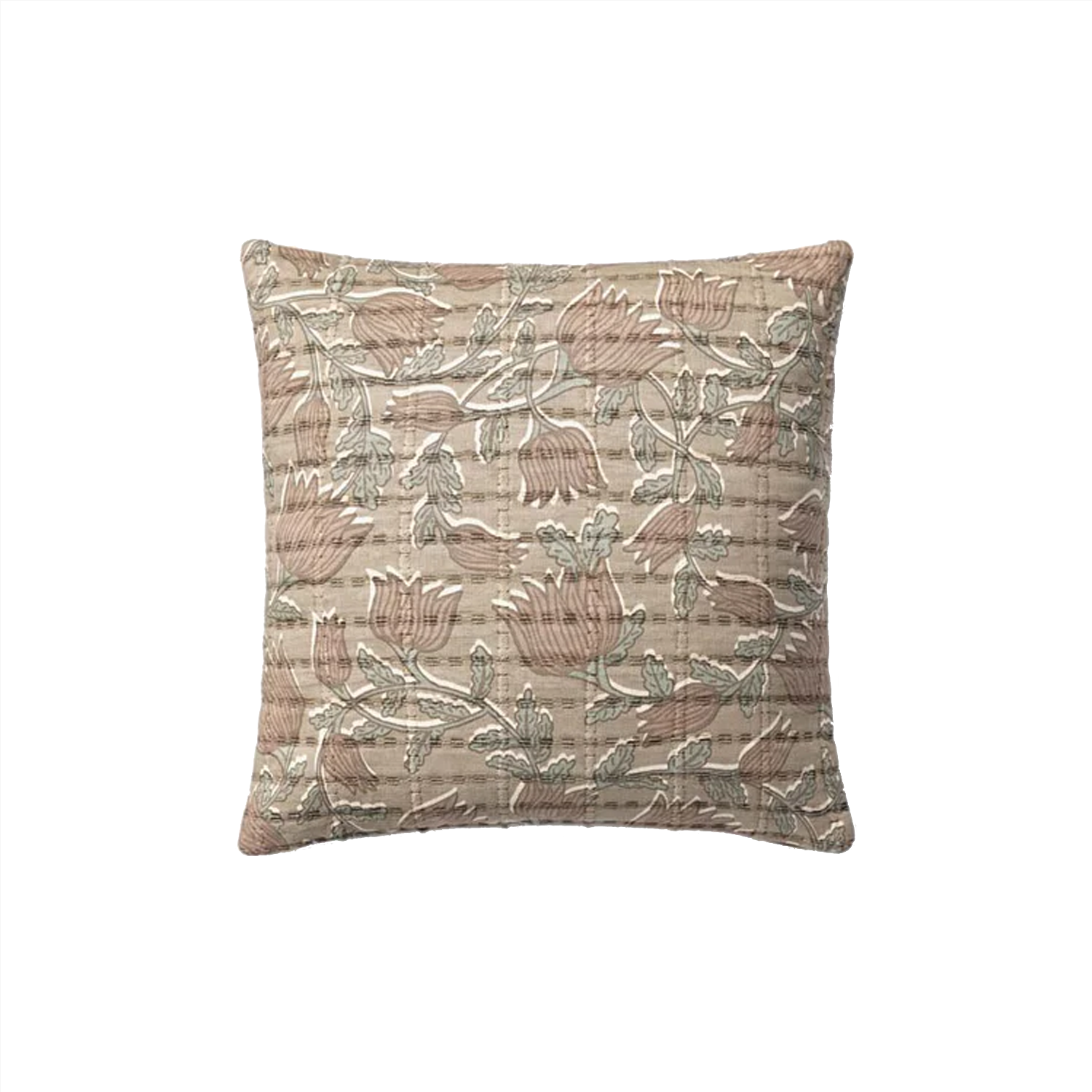 Oreiller Stoffer - Taupe / Rose
