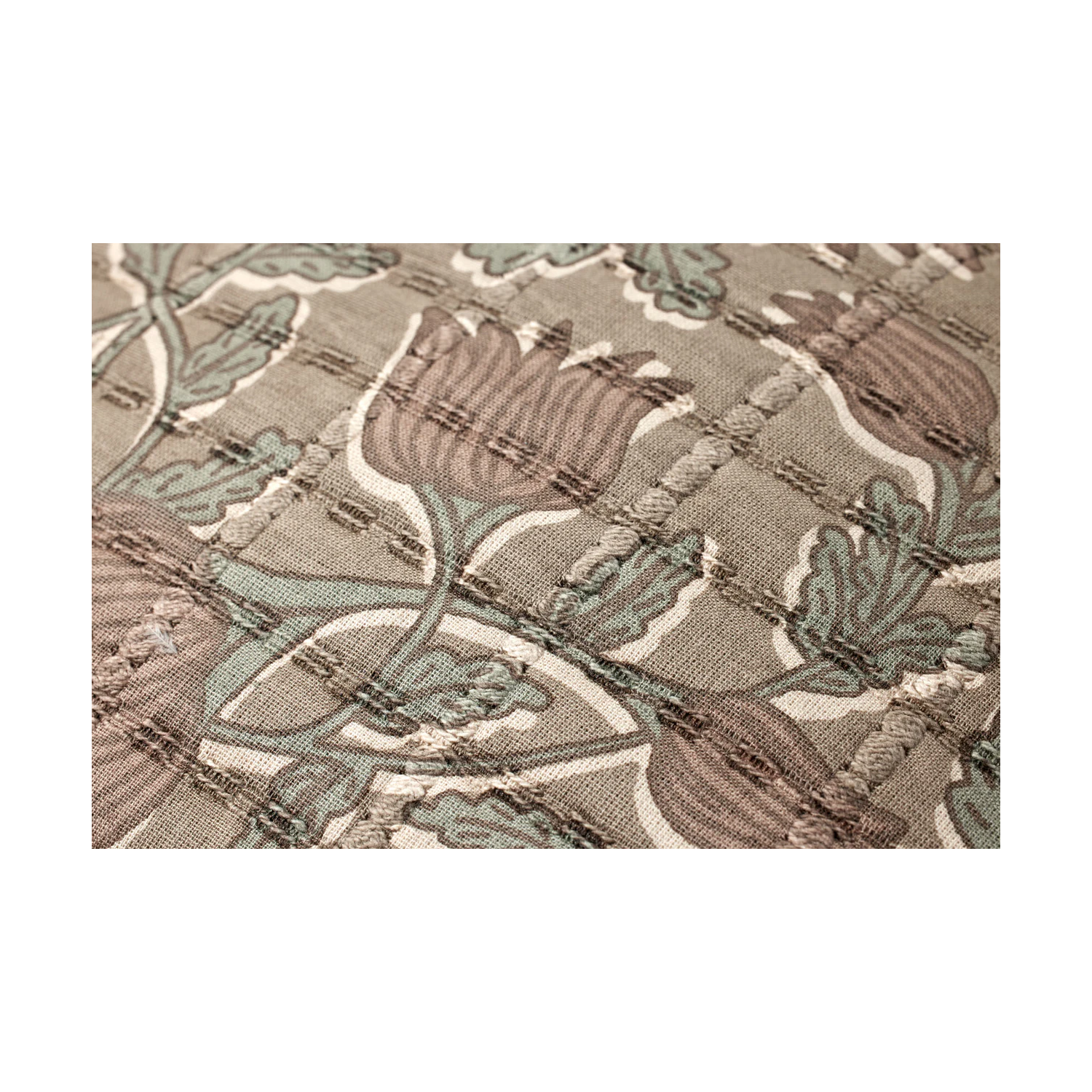 Oreiller Stoffer - Taupe / Rose