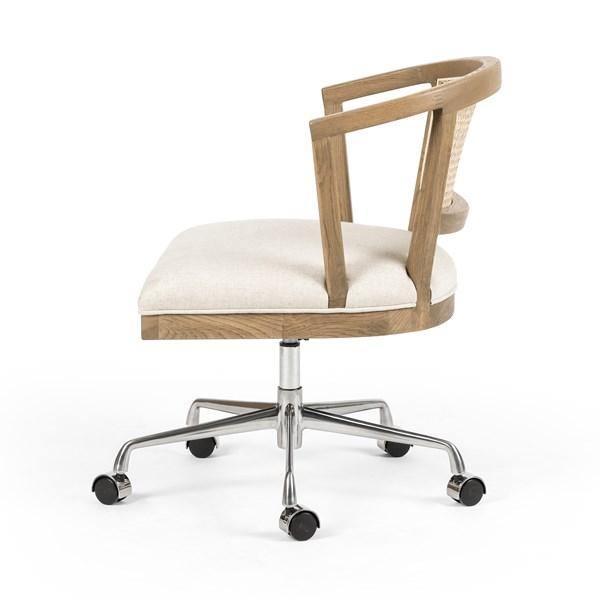 Chaise de bureau Loren, chêne miel clair