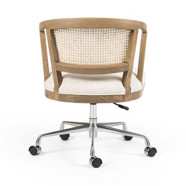 Chaise de bureau Loren, chêne miel clair