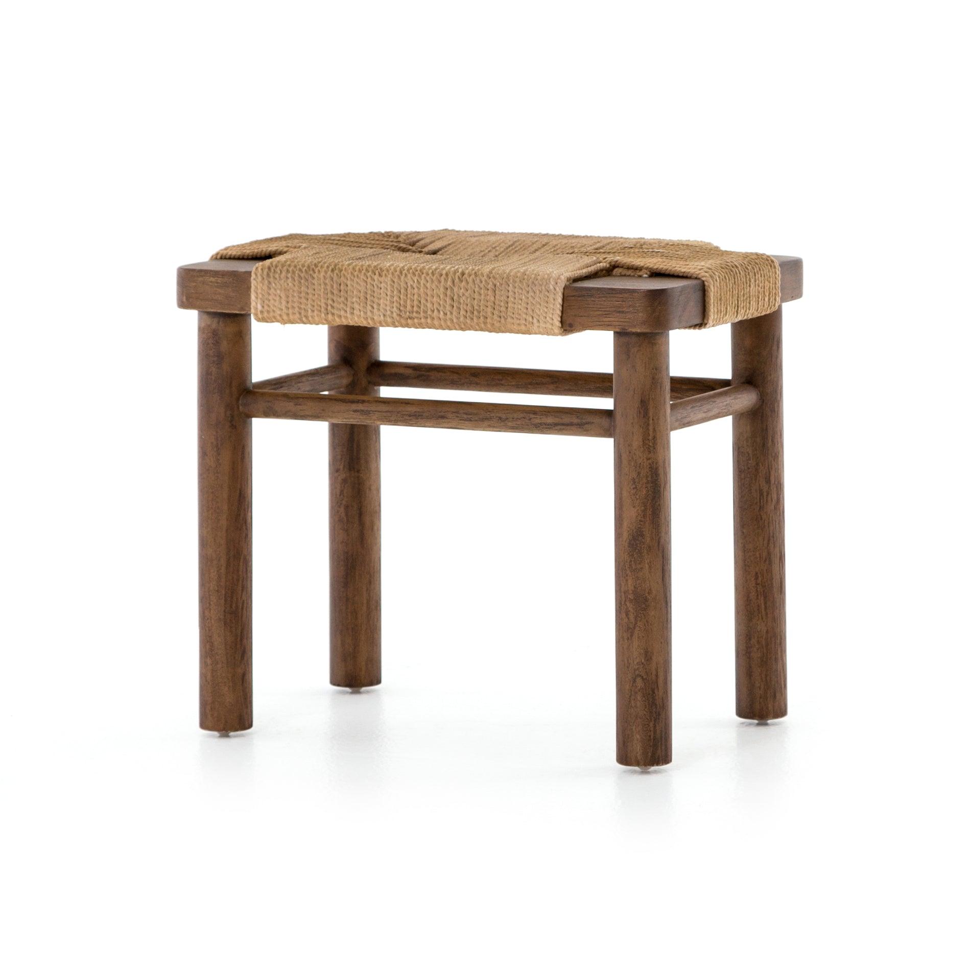 Tabouret Shae en acajou roux