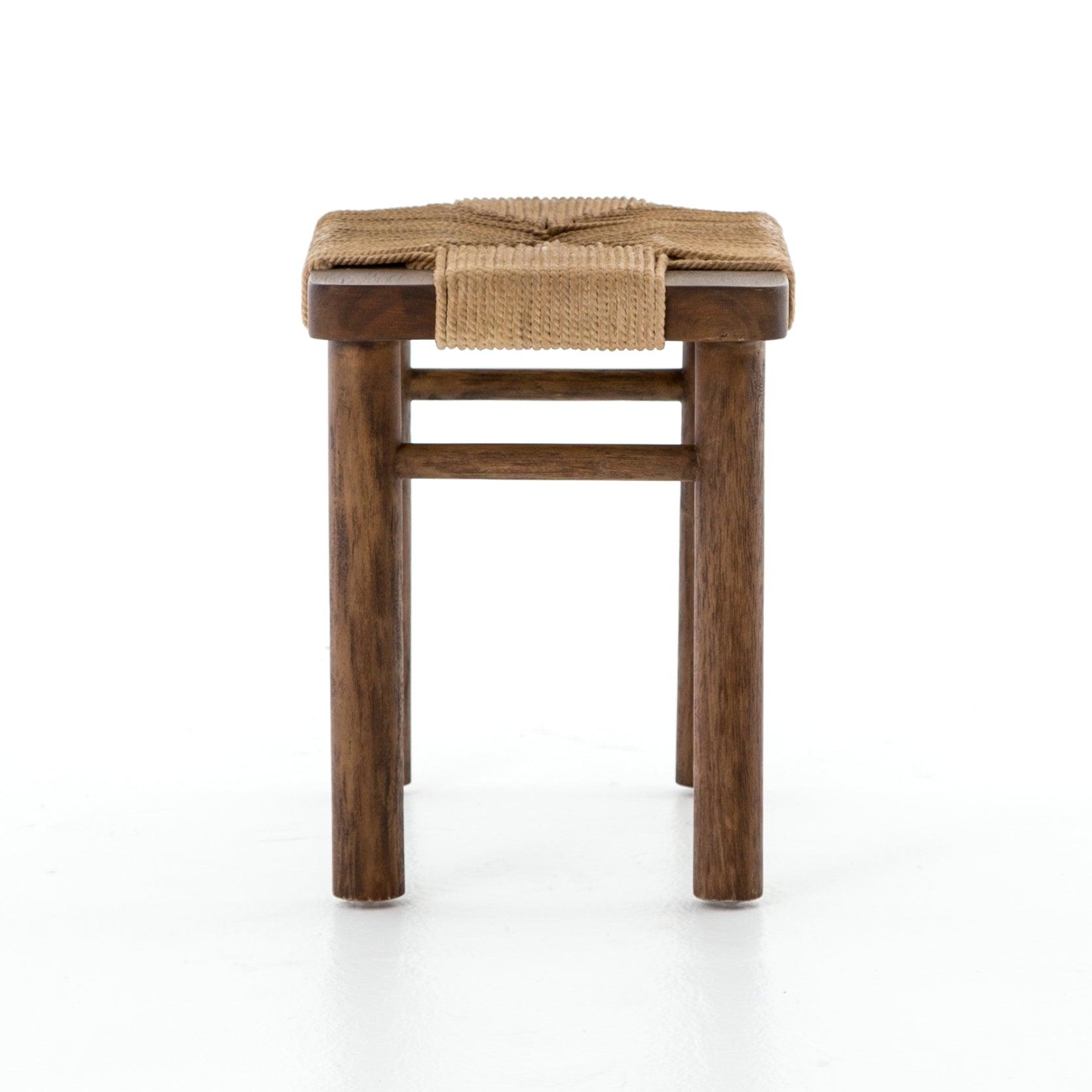 Tabouret Shae en acajou roux