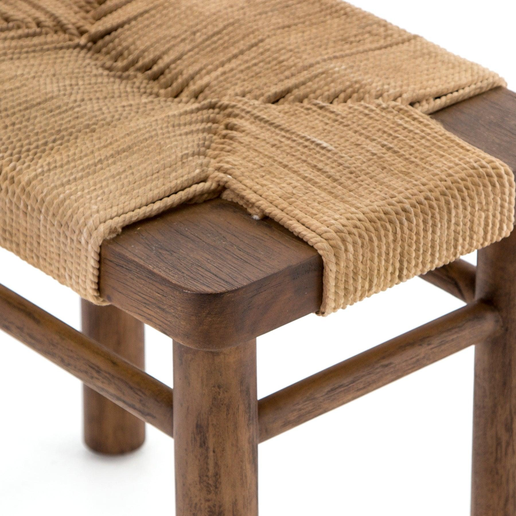 Tabouret Shae en acajou roux